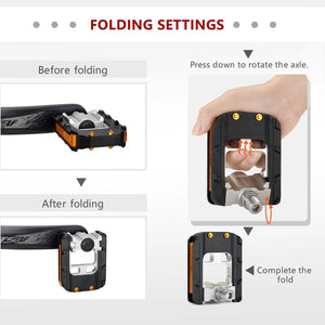 Planet Gates KOOTU Bicycle pedals Aluminum alloy material is strong and durable Folding pedals Universal bicycle pedals sealed bearings