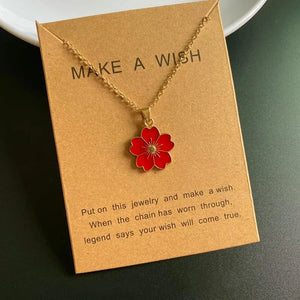 Planet Gates Korean Fashion Flower Pendant Necklace for Girl Women White Yellow Color Trendy Choker Necklace Gift for Summer Wholesale