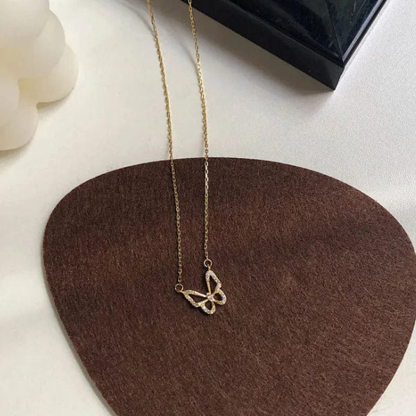 Planet Gates Korean Fashion Necklace for Women Heart Shaped Zircon Necklace Pendant Temperament Clavicle Chain Birthday Party Jewelry Gift