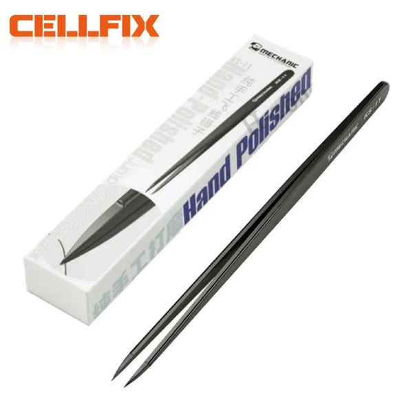Planet Gates KS-11 MECHANIC KS-11 Hand Polished Jumper Non-magnetic Tweezers 0.008mm Tip Precision Stainless Steel Mobile Phone Repair Manual Tool