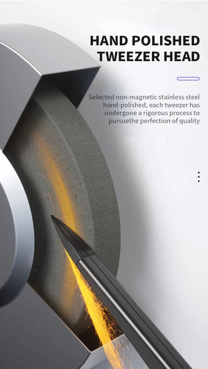 Planet Gates KS-11 MECHANIC KS-11 Hand Polished Jumper Non-magnetic Tweezers 0.008mm Tip Precision Stainless Steel Mobile Phone Repair Manual Tool