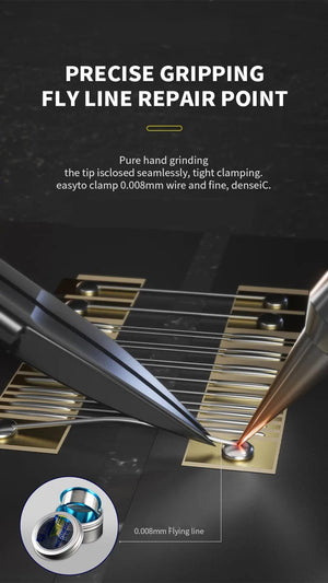 Planet Gates KS-11 MECHANIC KS-11 Hand Polished Jumper Non-magnetic Tweezers 0.008mm Tip Precision Stainless Steel Mobile Phone Repair Manual Tool