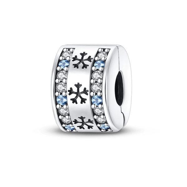 Planet Gates KTC417 Silver Clasp 925 Sterling Silver CZ pave Clip Charms Daisy Beads Stopper Safety Chain fit Original Bangle Bracelet Jewelry Clip