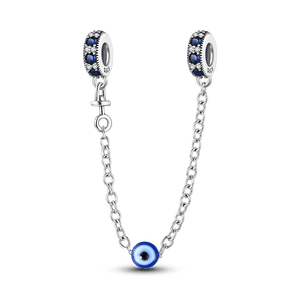 Planet Gates KTC417 Silver Clasp 925 Sterling Silver CZ pave Clip Charms Daisy Beads Stopper Safety Chain fit Original Bangle Bracelet Jewelry Clip