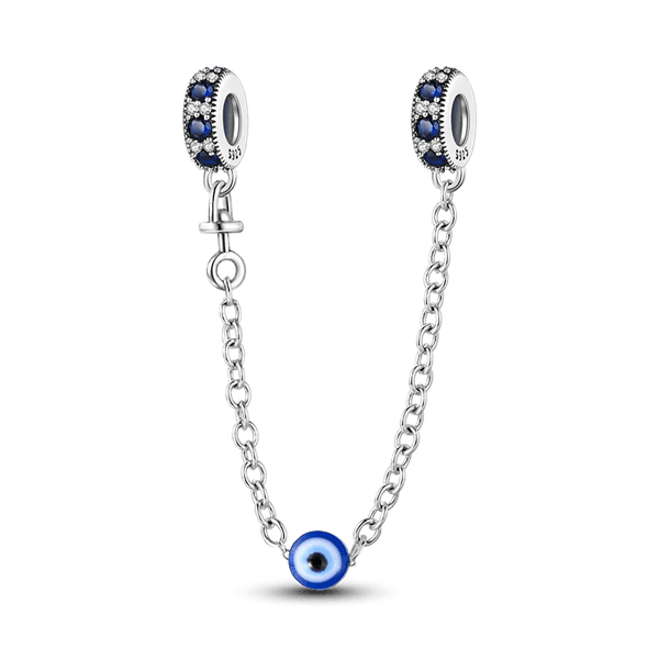 Planet Gates KTC417 Silver Clasp 925 Sterling Silver CZ pave Clip Charms Daisy Beads Stopper Safety Chain fit Original Bangle Bracelet Jewelry Clip
