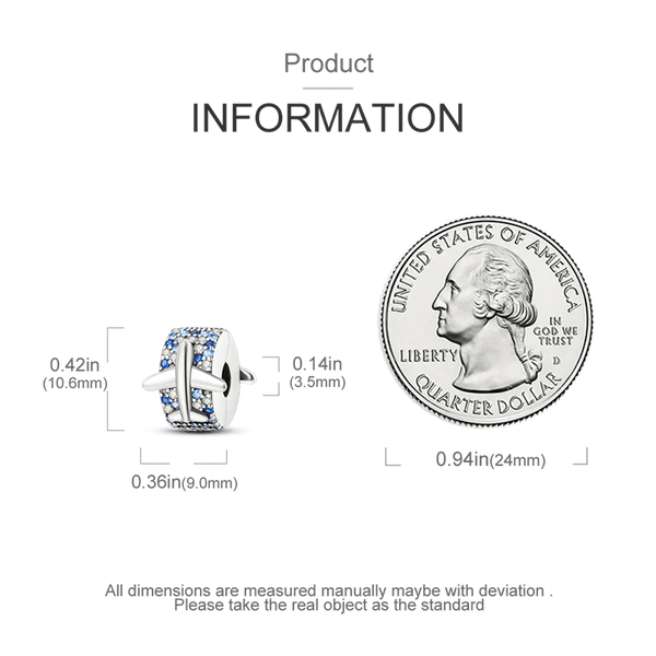 Planet Gates KTC417 Silver Clasp 925 Sterling Silver CZ pave Clip Charms Daisy Beads Stopper Safety Chain fit Original Bangle Bracelet Jewelry Clip