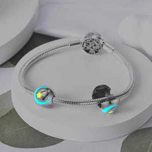 Planet Gates KTC417 Silver Clasp 925 Sterling Silver CZ pave Clip Charms Daisy Beads Stopper Safety Chain fit Original Bangle Bracelet Jewelry Clip