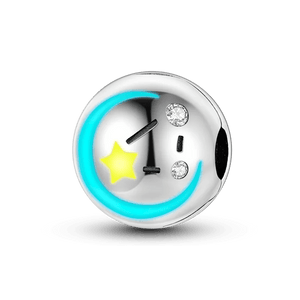 Planet Gates KTC417 Silver Clasp 925 Sterling Silver CZ pave Clip Charms Daisy Beads Stopper Safety Chain fit Original Bangle Bracelet Jewelry Clip