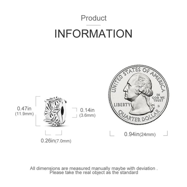 Planet Gates KTC417 Silver Clasp 925 Sterling Silver CZ pave Clip Charms Daisy Beads Stopper Safety Chain fit Original Bangle Bracelet Jewelry Clip