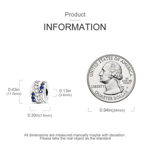 Planet Gates KTC417 Silver Clasp 925 Sterling Silver CZ pave Clip Charms Daisy Beads Stopper Safety Chain fit Original Bangle Bracelet Jewelry Clip