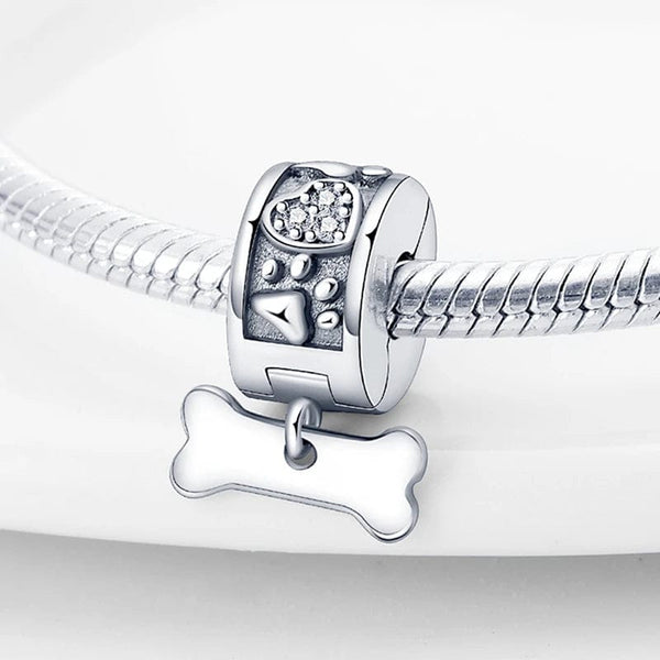 Planet Gates KTC417 Silver Clasp 925 Sterling Silver CZ pave Clip Charms Daisy Beads Stopper Safety Chain fit Original Bangle Bracelet Jewelry Clip