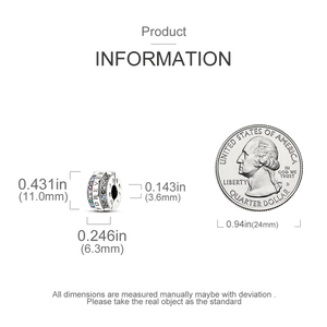 Planet Gates KTC417 Silver Clasp 925 Sterling Silver CZ pave Clip Charms Daisy Beads Stopper Safety Chain fit Original Bangle Bracelet Jewelry Clip