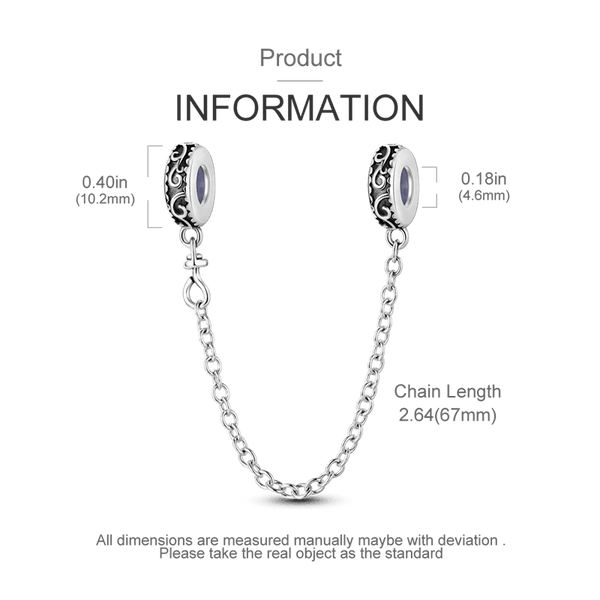 Planet Gates KTC417 Silver Clasp 925 Sterling Silver CZ pave Clip Charms Daisy Beads Stopper Safety Chain fit Original Bangle Bracelet Jewelry Clip