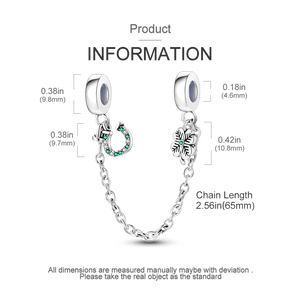 Planet Gates KTC417 Silver Clasp 925 Sterling Silver CZ pave Clip Charms Daisy Beads Stopper Safety Chain fit Original Bangle Bracelet Jewelry Clip