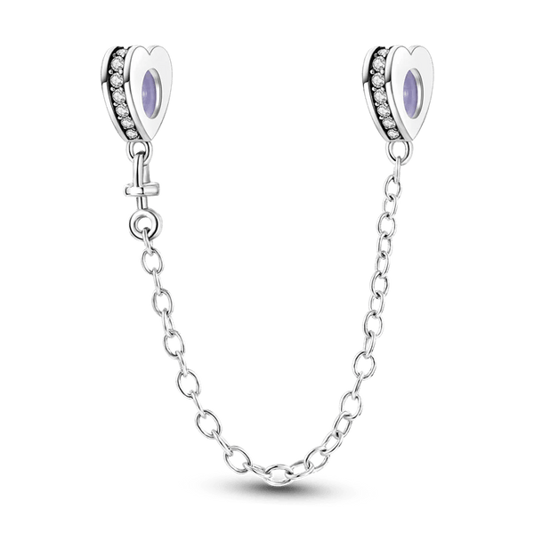 Planet Gates KTC417 Silver Clasp 925 Sterling Silver CZ pave Clip Charms Daisy Beads Stopper Safety Chain fit Original Bangle Bracelet Jewelry Clip