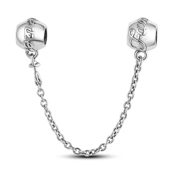 Planet Gates KTC417 Silver Clasp 925 Sterling Silver CZ pave Clip Charms Daisy Beads Stopper Safety Chain fit Original Bangle Bracelet Jewelry Clip