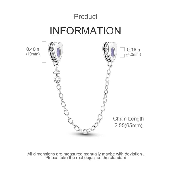 Planet Gates KTC417 Silver Clasp 925 Sterling Silver CZ pave Clip Charms Daisy Beads Stopper Safety Chain fit Original Bangle Bracelet Jewelry Clip