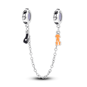 Planet Gates KTC417 Silver Clasp 925 Sterling Silver CZ pave Clip Charms Daisy Beads Stopper Safety Chain fit Original Bangle Bracelet Jewelry Clip