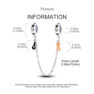 Planet Gates KTC417 Silver Clasp 925 Sterling Silver CZ pave Clip Charms Daisy Beads Stopper Safety Chain fit Original Bangle Bracelet Jewelry Clip