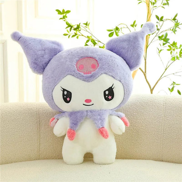 Planet Gates Kuromi / 25cm 25/55cm Sanrio Kuromi My Melody Cute Series Kawaii Plush Animal Doll Cartoon Cute Plush Pillow Toy Birthday Gift Pillow
