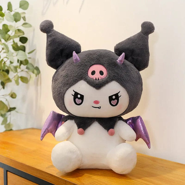 Planet Gates Kuromi / 40cm 40CM Cute Sanrio Plushie Doll Cartoon Kuromi Stuffed Plush Doll Melody Plush Toys Pillow Room Decoration Children Birthday Gifts