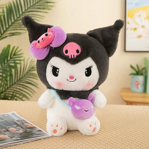 Planet Gates Kuromi / 40cm Sanrio Kuromi Plush Dolls 40/50cm kawaii My Melody Cinnamoroll Soft Stuffed animals Anime Figure Pillow Cartoon Decor Kids Toys