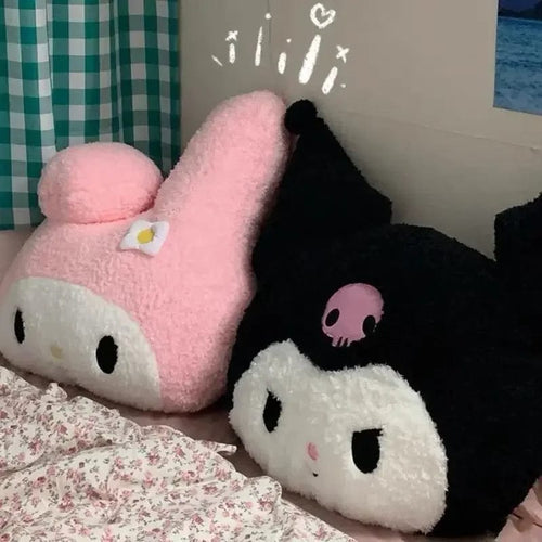 Planet Gates kuromi and Melody / 55cm Oversized Kuromi Melody Sanrio Plush Toys Super Soft Plush Pillow Cushion Kwaii Plush Toys Children's Birthday Gifts