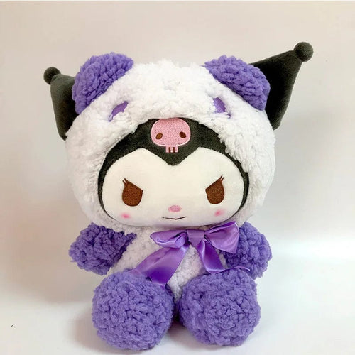 Planet Gates Kuromi B 25cm Sanrio Plush Toy Hello Kitty Cinnamonroll Pochacco Kuromi Plushie Toys Stuffed Cute Cartoon Doll Birthday Christmas Gift