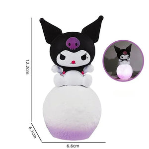 Planet Gates Kuromi Sanrio Hello Kitty Night Light Luminous Children's Toy Bedside Lamp Anime Cartoon Kuromi Cinnamoroll Cute Children's Gift Gift
