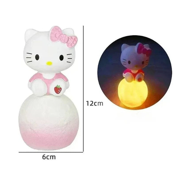 Planet Gates Kuromi Sanrio Hello Kitty Night Light Luminous Children's Toy Bedside Lamp Anime Cartoon Kuromi Cinnamoroll Cute Children's Gift Gift