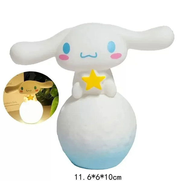 Planet Gates Kuromi Sanrio Hello Kitty Night Light Luminous Children's Toy Bedside Lamp Anime Cartoon Kuromi Cinnamoroll Cute Children's Gift Gift