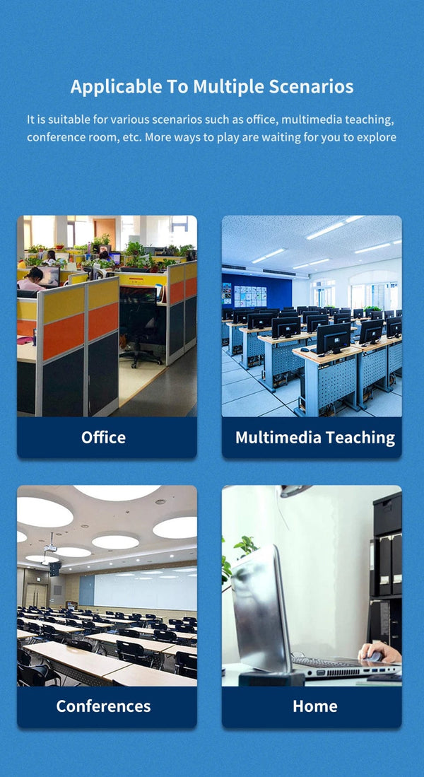 Planet Gates KVM Switch USB Switch Shared Controller Hub Adapter USB2.0 4 Inputs 4 Outputs For Laptop Computer Printer Keyboard Mouse Monitor