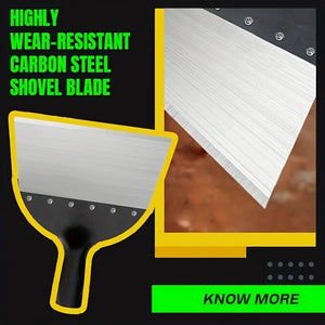 Planet Gates L 1pc, Garden Cleaning Blade, Wall Cleaning, Ground Cleaning, Sharp Blade, Heavy Duty Carbon Steel Garden Hand Shovel With Ergonomic Grip, Garden Shovel, Lawn And Yard Tools