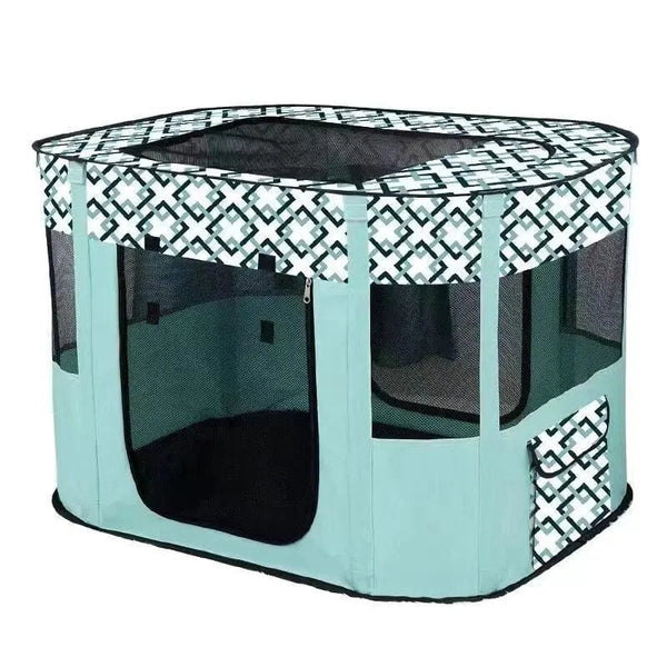 Planet Gates L 90x70x60cm / Green Portable Foldable Pet Playpen Cat Delivery Room For Pet Birthing Center Crates Kennel Outdoor Indoor Dog Playpen Travel Camping