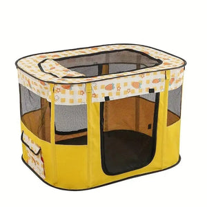 Planet Gates L 90x70x60cm / Yellow Portable Foldable Pet Playpen Cat Delivery Room For Pet Birthing Center Crates Kennel Outdoor Indoor Dog Playpen Travel Camping
