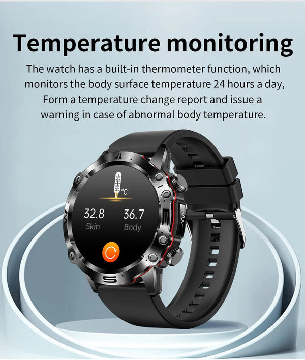 Planet Gates L / Black Mesh Belt New Healthy Blood Lipids Uric Acid Blood Sugar Smart Watch Men ECG+PPG Fitness Tracker Clock Bluetooth Call Sports Smartwatch