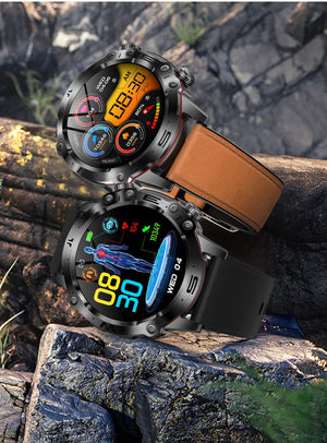 Planet Gates L / Black Mesh Belt New Healthy Blood Lipids Uric Acid Blood Sugar Smart Watch Men ECG+PPG Fitness Tracker Clock Bluetooth Call Sports Smartwatch