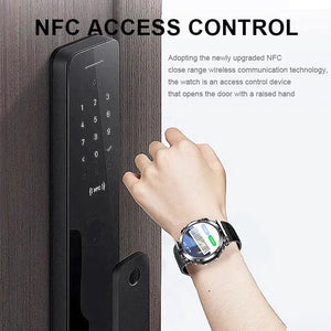 Planet Gates L / black suit 3 4G SIM Card Smart Watch 2024 Android OS 16G ROM GPS Wifi HD Dual Cameras Video Calls Recording Google Play SmartWatch for Men