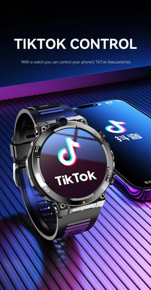 Planet Gates L / black suit 3 4G SIM Card Smart Watch 2024 Android OS 16G ROM GPS Wifi HD Dual Cameras Video Calls Recording Google Play SmartWatch for Men