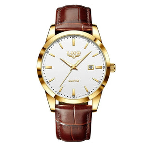 Planet Gates L gold white / CHINA LIGE Women Watch Fashion Leather Military Sport Waterproof Watches For Women Top Brand Luxury Women's Bracelet Watch Reloj Mujer