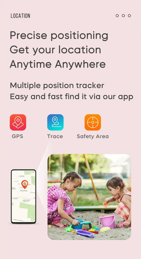Planet Gates L / pink ROM 8GB Smart Watch 4G GPS WiFi Position Video Call Phone Sound Recording Children Smartwatch Kids Call Back Monitor Alarm Clock