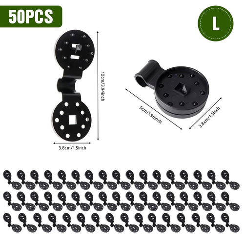 Planet Gates L size-50pcs-black / CHINA Shade Cloth Clips Plastic Clips Outdoor Net Clip Camping Garden Tool Garden Buildings Fence Clamps Net Fix Clamp Awning Hook