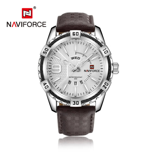 Planet Gates L-SW NAVIFORCE Luxury Brand Men's WristWatch Original Fashion Quartz Classic Watches For Men Waterproof Business Steel Band Clock Man