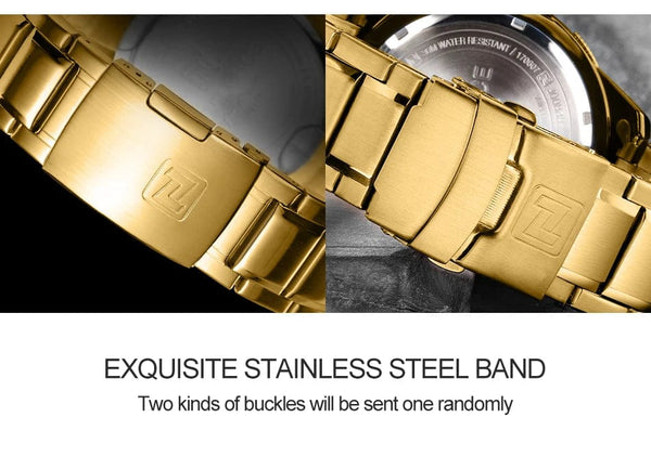 Planet Gates L-SW NAVIFORCE Luxury Brand Men's WristWatch Original Fashion Quartz Classic Watches For Men Waterproof Business Steel Band Clock Man