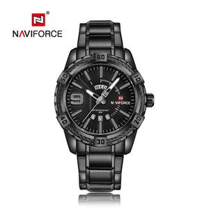 Planet Gates L-SW NAVIFORCE Luxury Brand Men's WristWatch Original Fashion Quartz Classic Watches For Men Waterproof Business Steel Band Clock Man