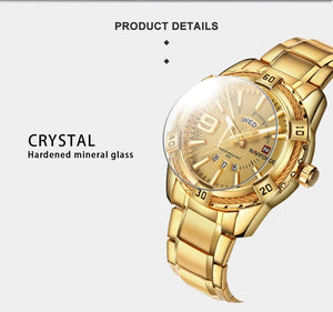 Planet Gates L-SW NAVIFORCE Luxury Brand Men's WristWatch Original Fashion Quartz Classic Watches For Men Waterproof Business Steel Band Clock Man