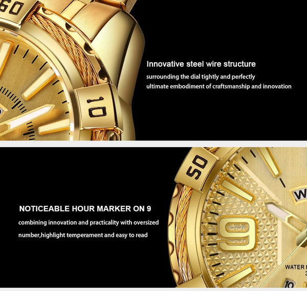 Planet Gates L-SW NAVIFORCE Luxury Brand Men's WristWatch Original Fashion Quartz Classic Watches For Men Waterproof Business Steel Band Clock Man