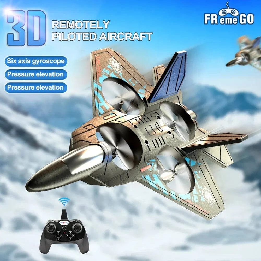 Planet Gates L0712 RC Plane 2.4G Remote Control Aircraft Gravity Sensing Helicopter Glider with Light EPP Foam Fighters for Boys Children