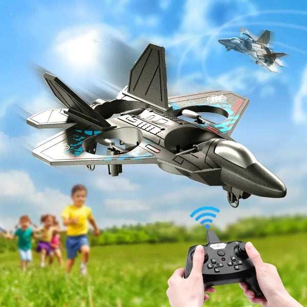 Planet Gates L0712 RC Plane 2.4G Remote Control Aircraft Gravity Sensing Helicopter Glider with Light EPP Foam Fighters for Boys Children