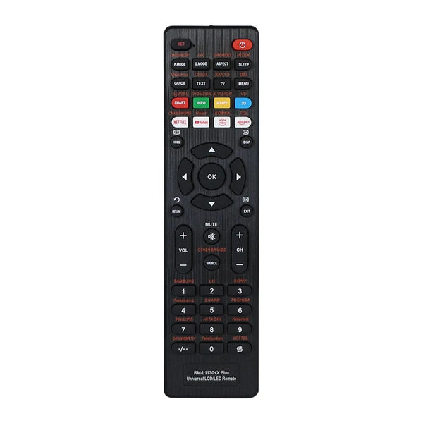 Planet Gates L1130 X plus Universal Remote Control Rm-L1130+X For All Brand Tv Smart Tv Remote Control Comfortable To Use For LED TV Or LCD TV